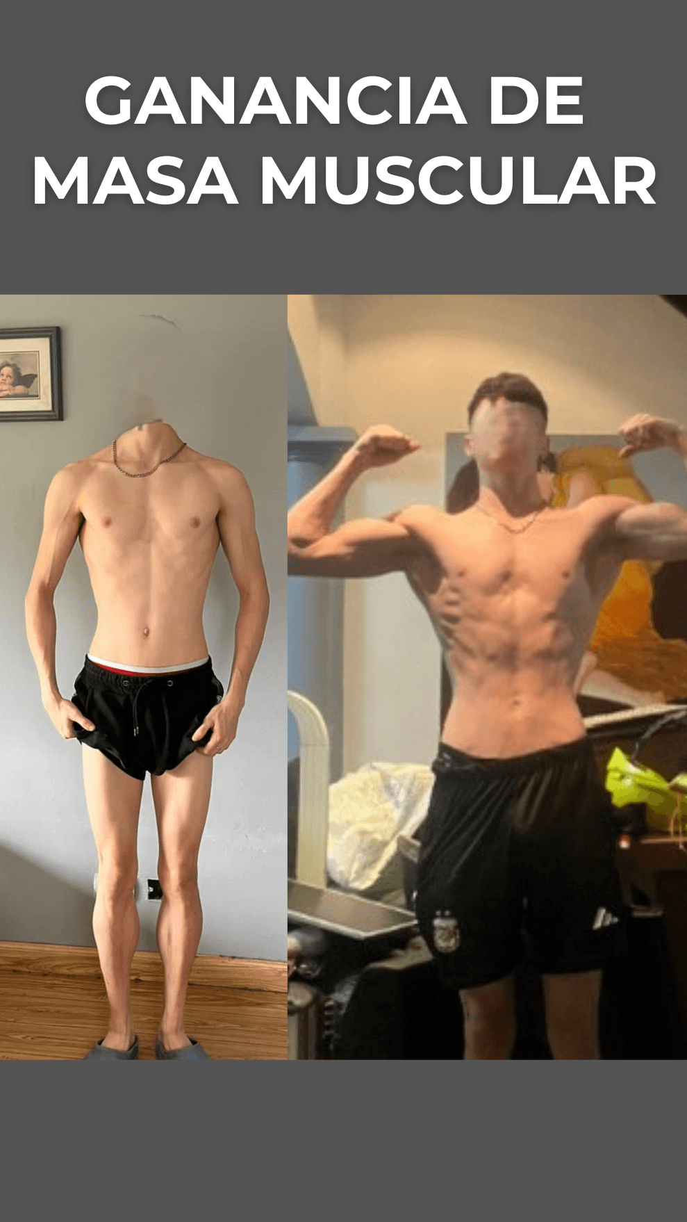 Resultado real de ganancia de masa muscular