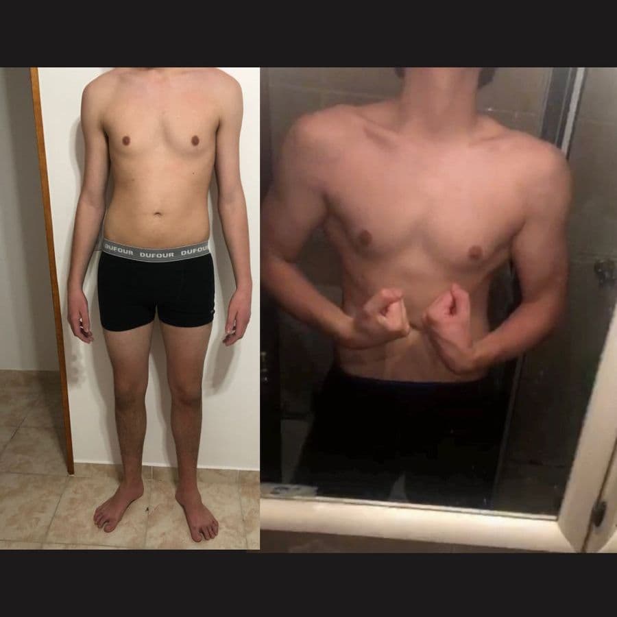 Resultado real de ganancia muscular