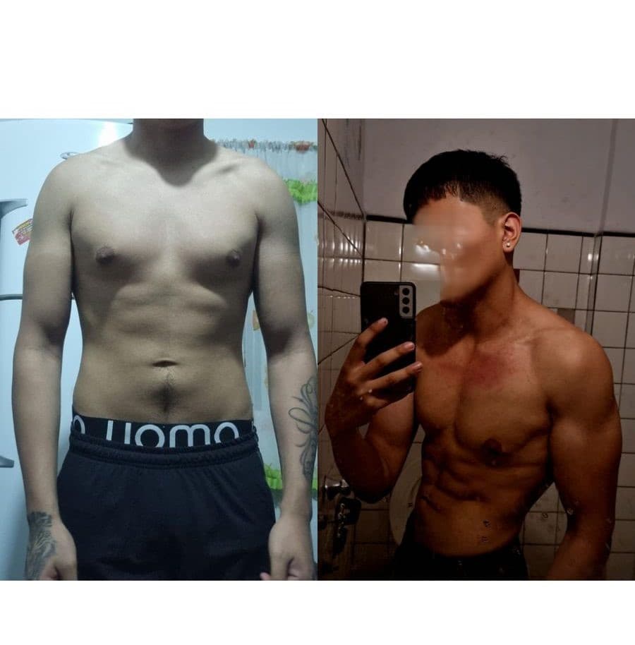 Resultado real de definición muscular